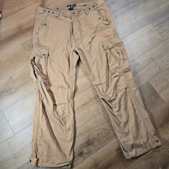 Polo Ralph Lauren Cargo Pants Mens 40x32 Wide Leg Military Y2K Co Jeans Capris